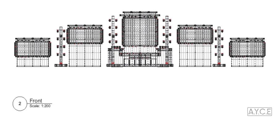 Interstellar front elevation drawing
