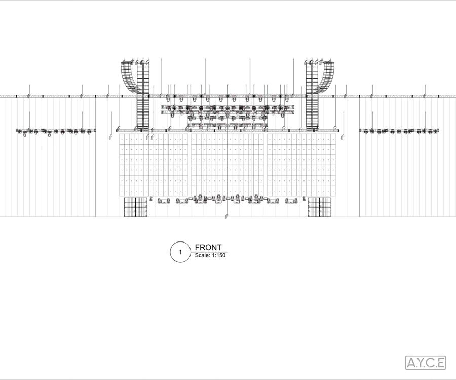 Front elevation drawing