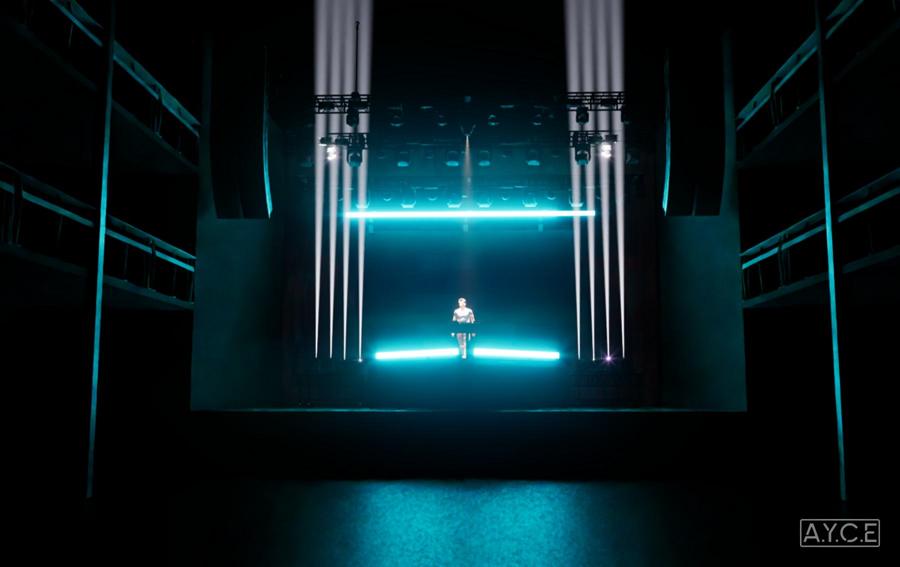 Previz render of the Nurko stage, look 1