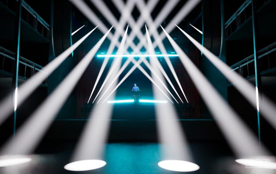 Previz render of the Nurko stage, look 3