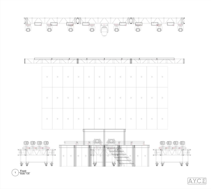 Front elevation drawing